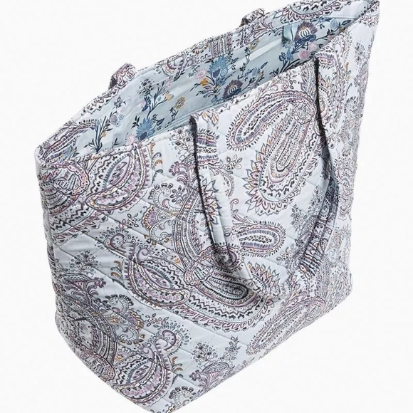 Vera Bradley Soft Sky Paisley Grand Tote Bag - Picture 4 of 13